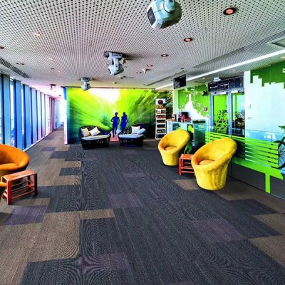 Soundproof durable floor  PP carpet tiles 50x50 commercial  office carpet tiles