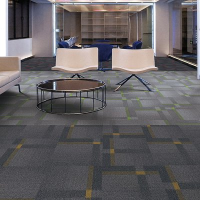 Commercial hotel  nylon PVC backing modular office floor carpet tiles