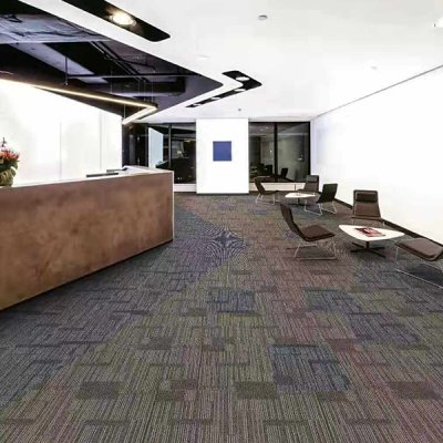 High quality shaggy living room carpet commercial  office hotel tile carpet 50x50cm