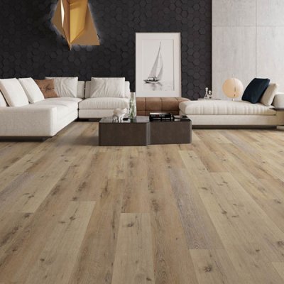 Rigid Vinyl Flooring Waterproof Floor Tiles Grey Spc Flooring 4mm 5 mm Thickness 0.5mm Wear Layer 1.0 mm