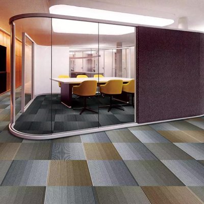 Luxury Hotel carpet PP nylon pvc 50x50 jacquard commercial office tiles  carpet