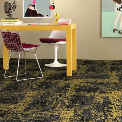 Soundproof nylon PVC backing floor decoration commercial office carpet tiles 50*50cm