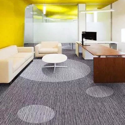 Commercial office waterproof nylon fireproof PVC backing removable carpet tiles 50x50cm