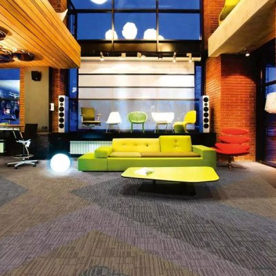 PP Carpet Tiles 50x50 Floor Office Modular Commercial Fireproof Carpet Tiles