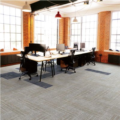 Non woven backing decorative modular commercial office carpet tiles 33.3x100cm