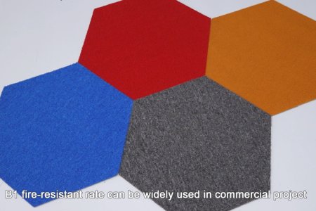 Hexagon carpet tiles