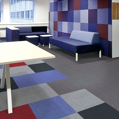 Comercial use carpet tiles 50x50 PVC backing fireproof office carpet tiles