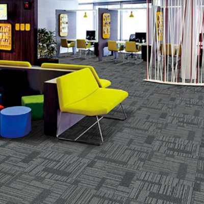 100% nylon tile carpet China new modern brown loop pile square commercial office carpet tiles