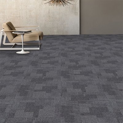 High quality heavy traffic industrial modular commercial office PVC carpet tiles 50x50