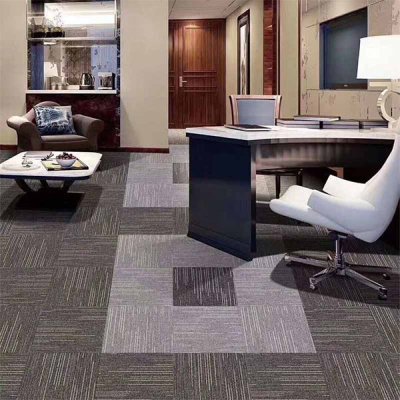 100% Polypropylene Commercial Hotel Office Floor Carpet Tiles 50x50